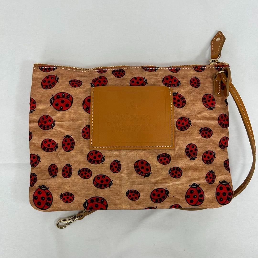 【極美品】ヴィヴィアンウエストウッド トートバッグ ポーチ付 てんとう虫