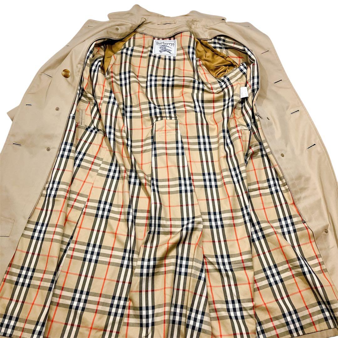 【専用品バーバリーズ　ロングダブルトレンチコート　ハニーベージュ　ノバチェ