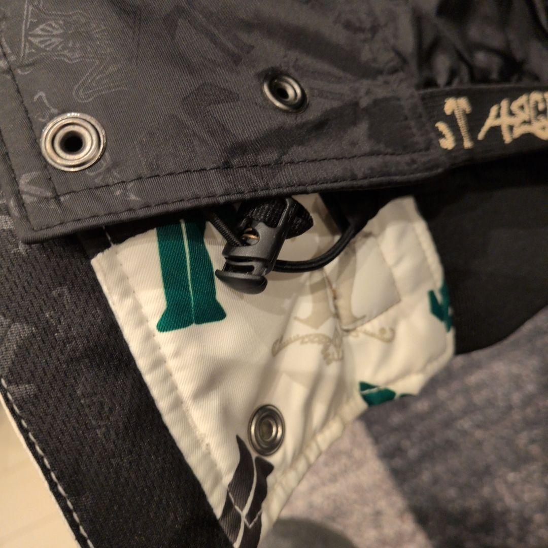 【美品】TECHNINE 総柄プリントスノーボードジャケット 大きいサイズメンズ