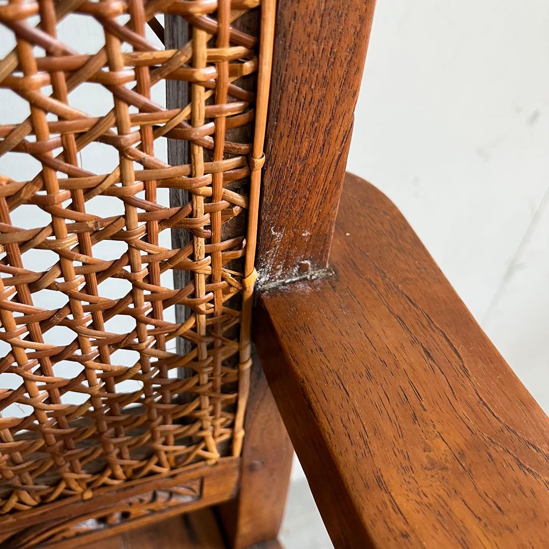 アンティーク チェア ラタン シート z439