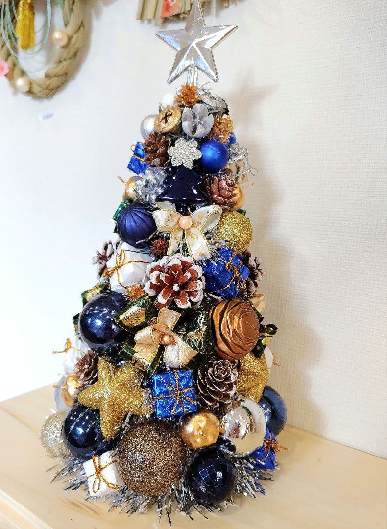 クリスマスツリー卓上　フラワーリース　クリスマスツリー