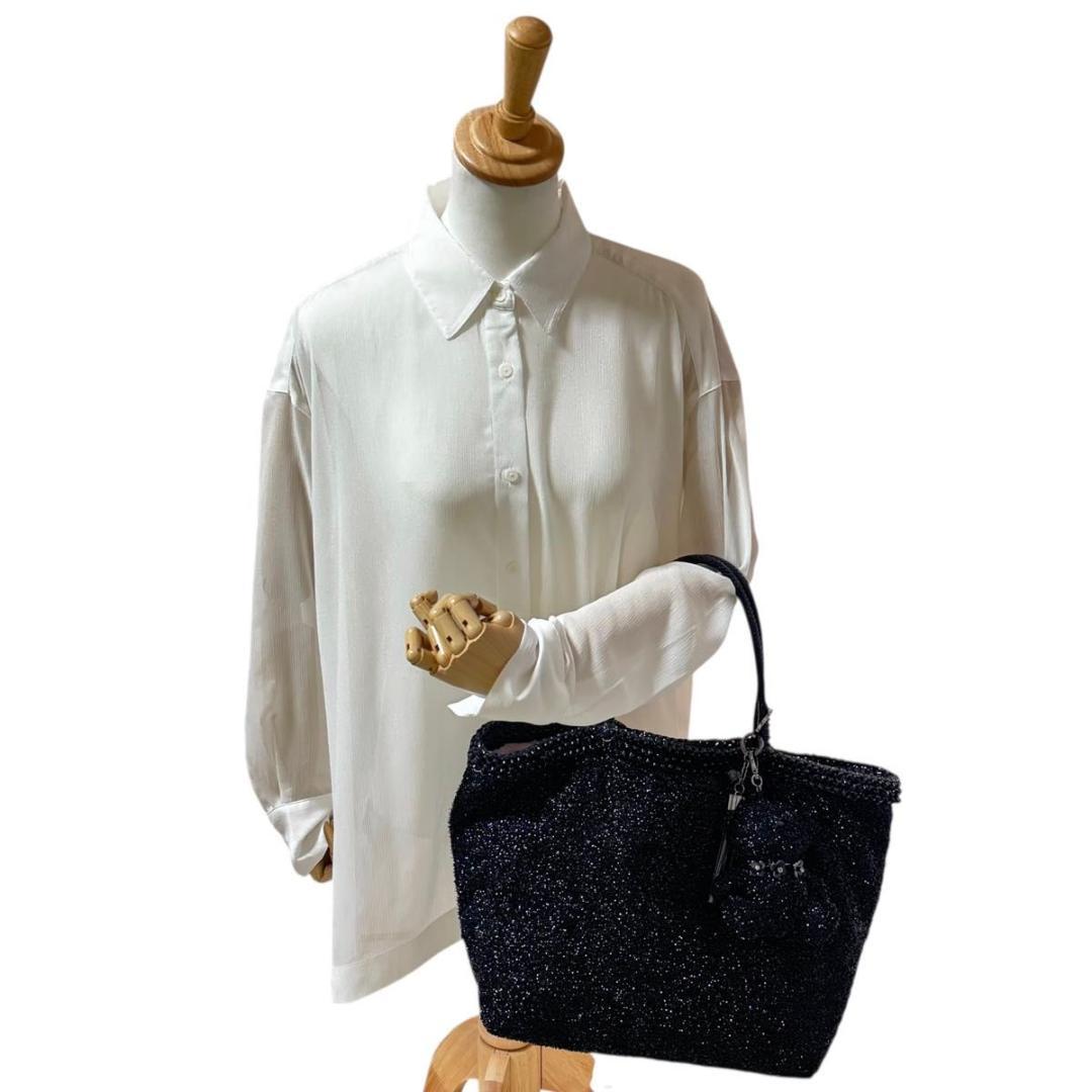 極美品　アンテプリマ　ミスト クマ　ベアーチャーム付　ワイヤー　トートバッグ