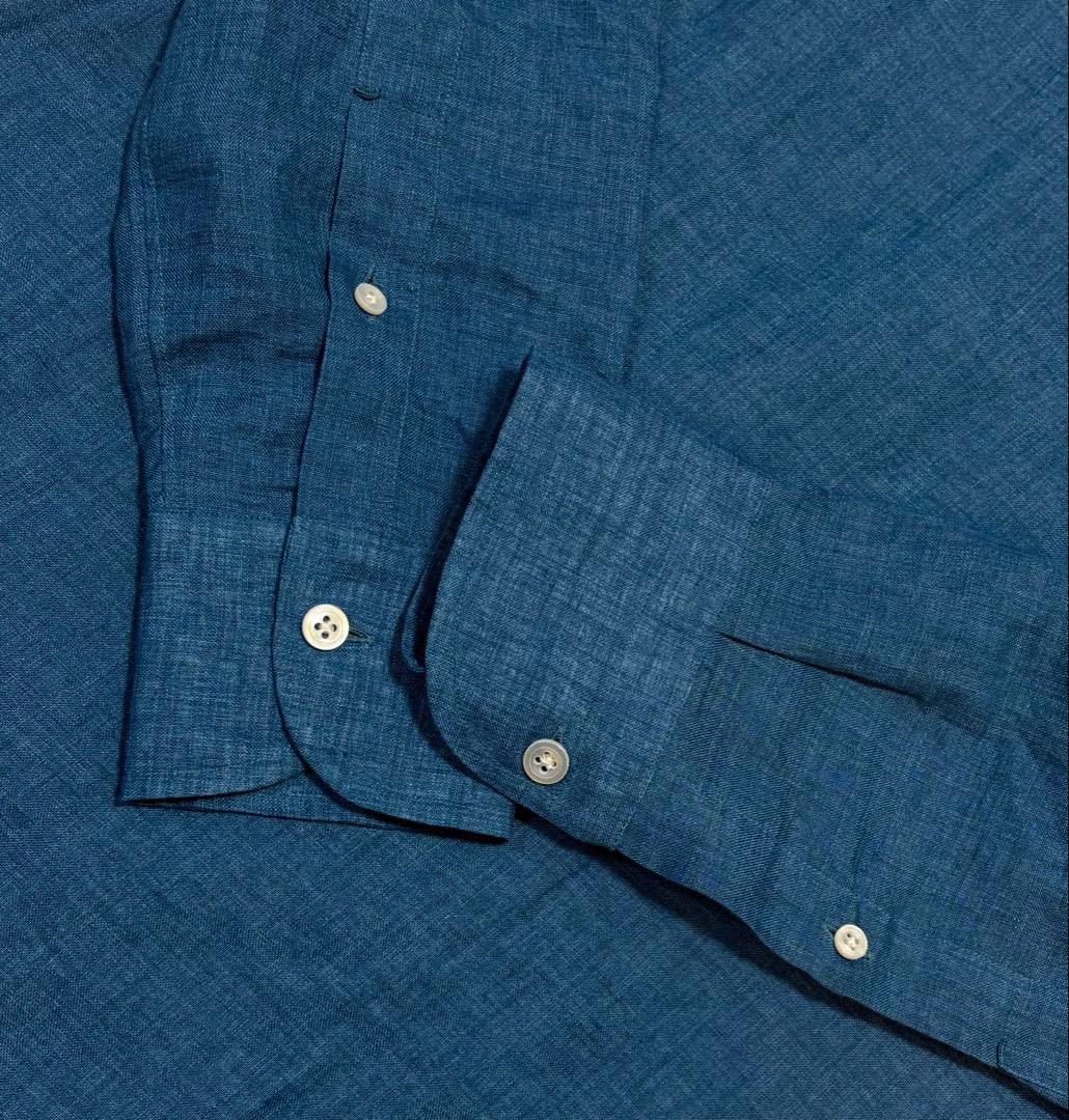 超美品MARIA SANTANGELOリネン100%プルオーバーシャツ イタリア