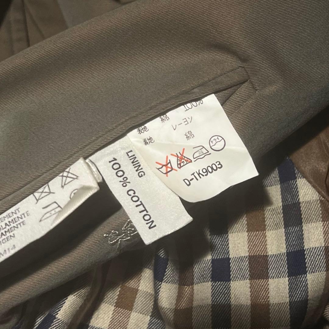 アクアスキュータムUK製 トレンチコート カーキ 玉蟲 AQUA5