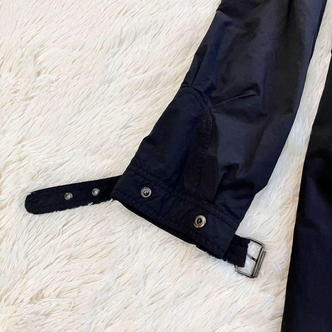 美品 マックスマーラ アンドコー Aライン ロングトレンチコート ベルト 黒