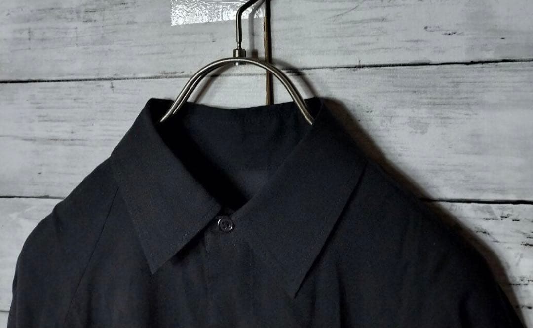 ヨウジヤマモトプリュスノワール 変形アシンメトリーシャツ ラグランスリーブ