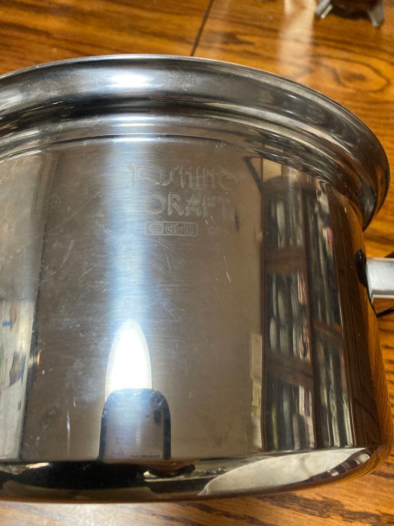 ヨシノクラフト　両手鍋 ステンレス 五層鍋　中型 ホイッスルクック　PW20