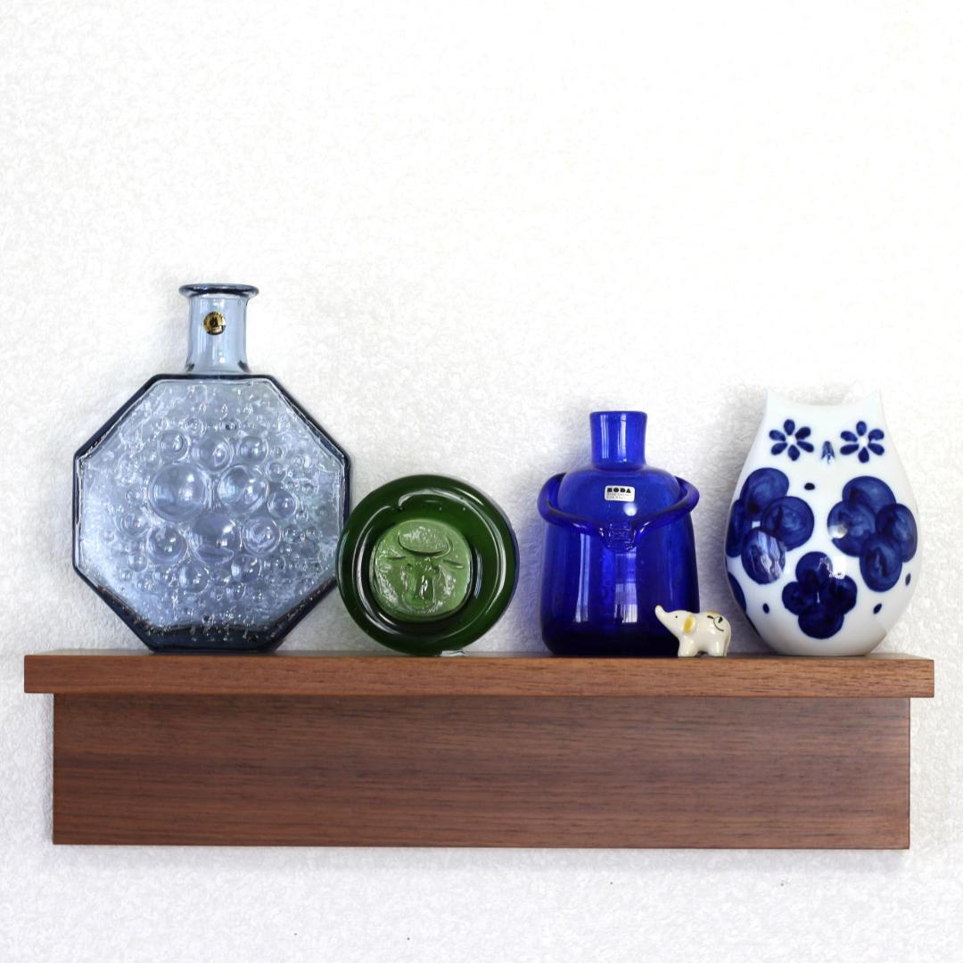 【人気作】エリックホグラン　灰皿/ガラスオブジェ　グリーン　牛　北欧ヴィンテージ