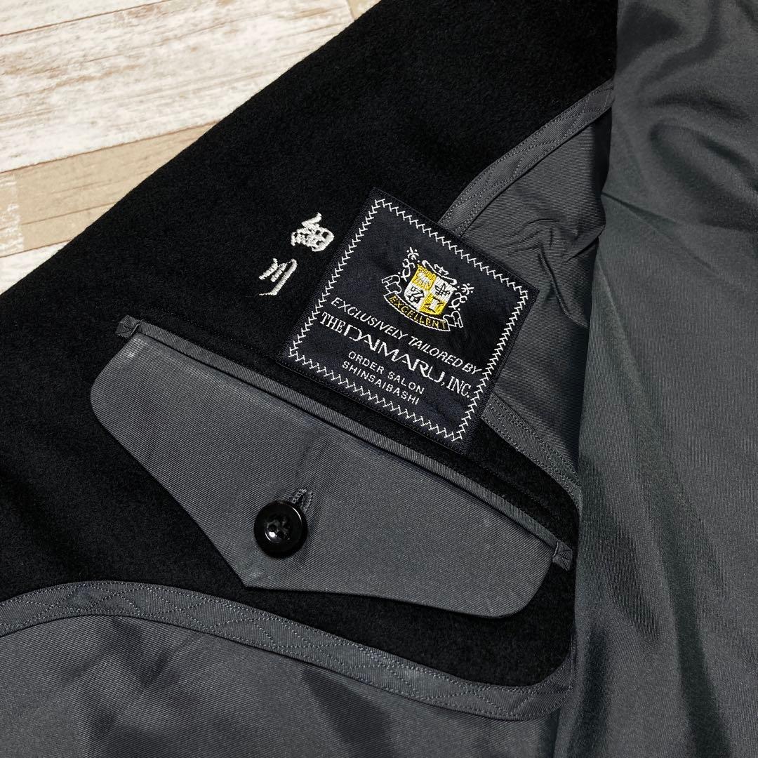 Scabal スキャバル カシミヤ100% ダブルロングコート 大きいサイズ 黒