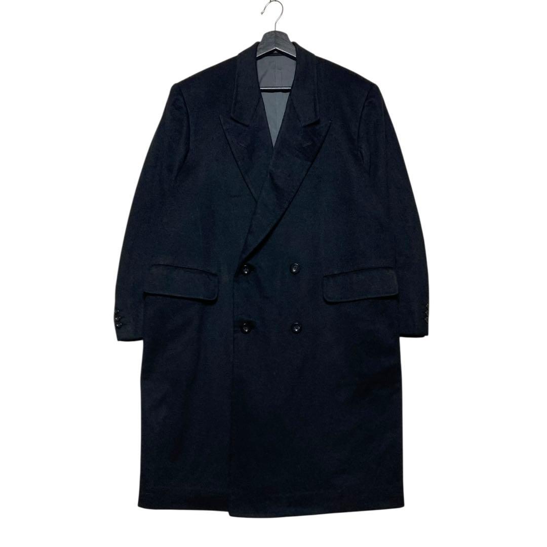 Scabal スキャバル カシミヤ100% ダブルロングコート 大きいサイズ 黒