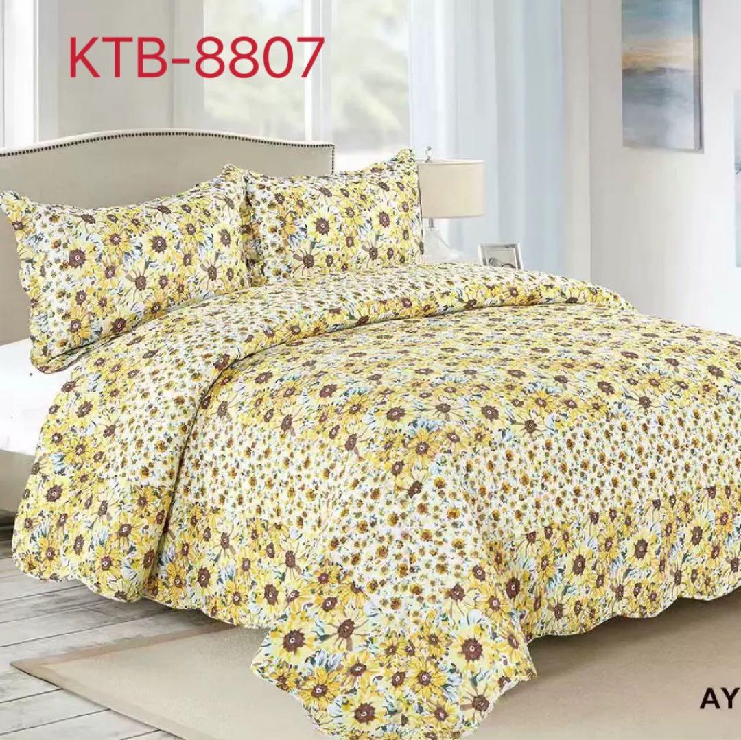 キルトベッドカバー3点セット綿マルチカバー キルティング 316