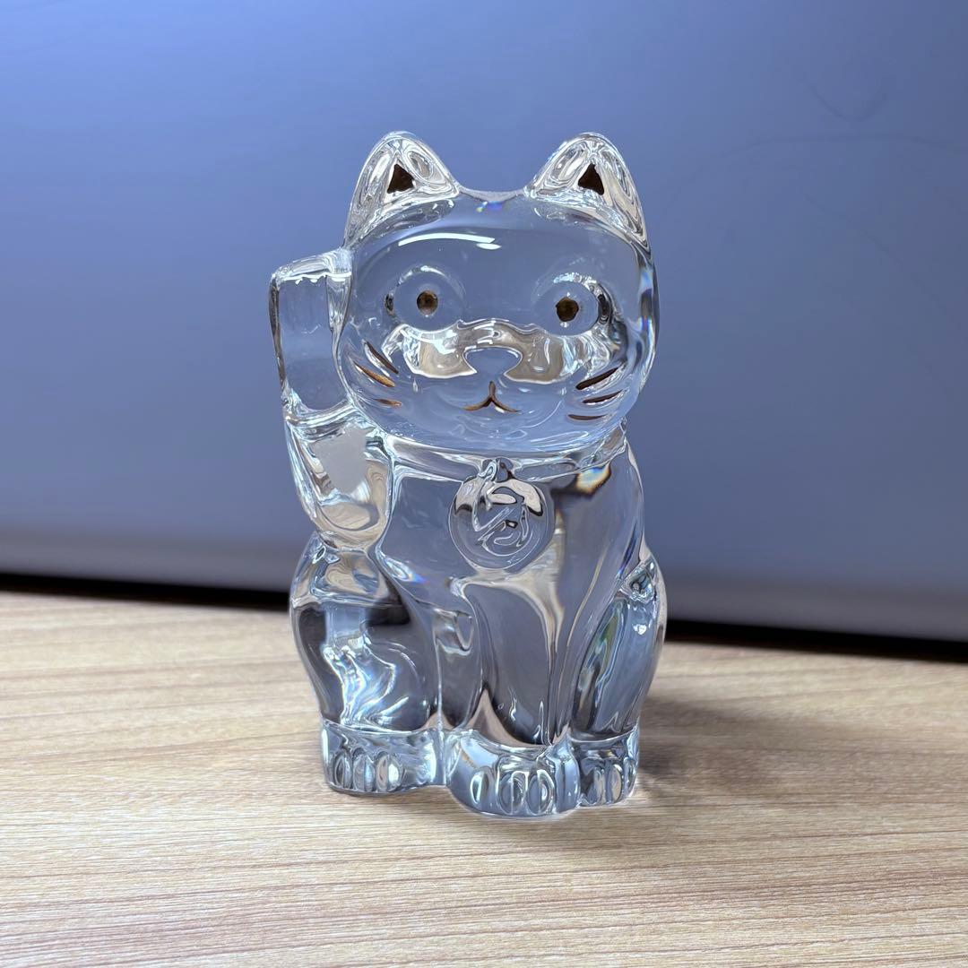 Baccarat 招き猫 置物　バカラ