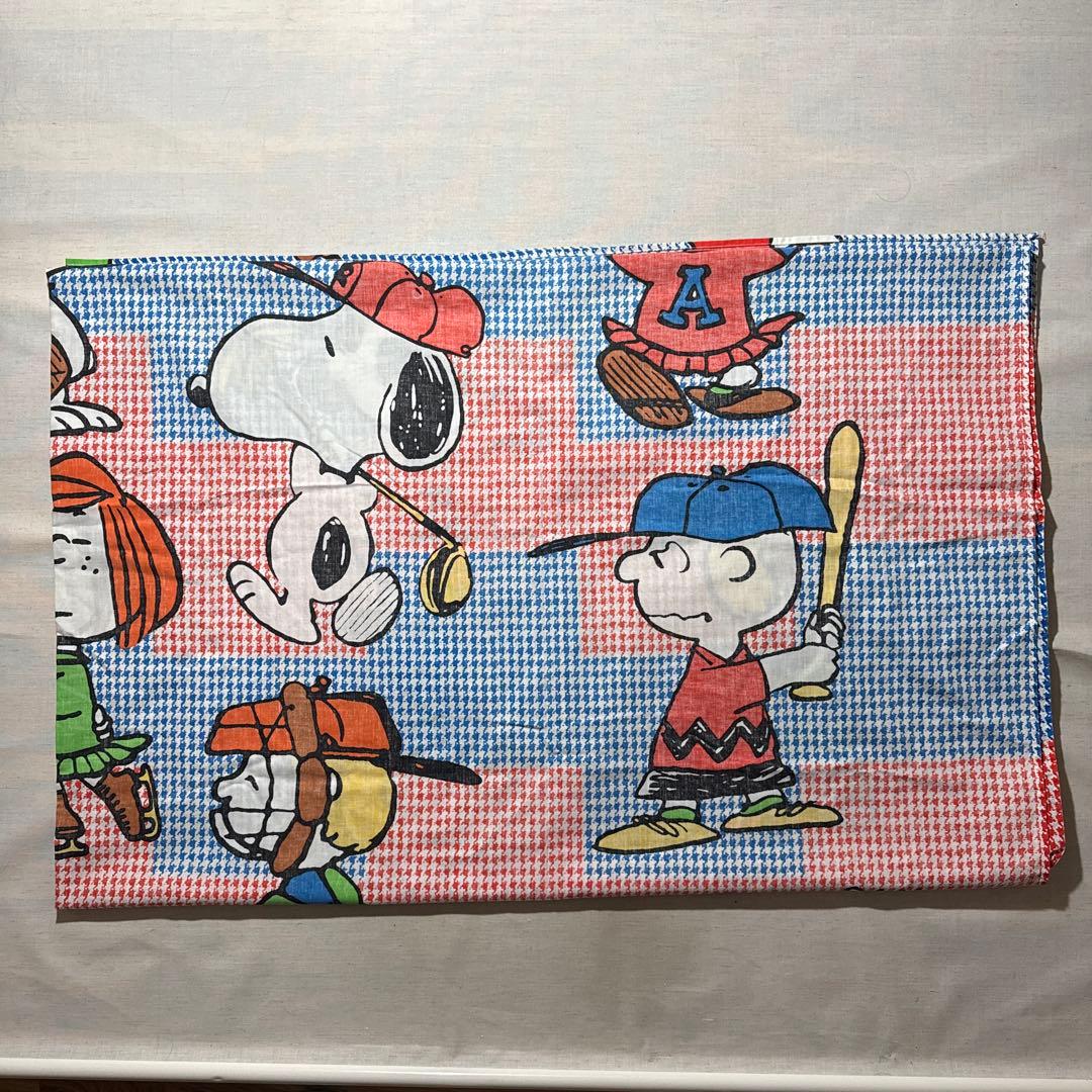 70s ピーナッツ スヌーピー ビンテージ シーツ ベットカバー キャラクター