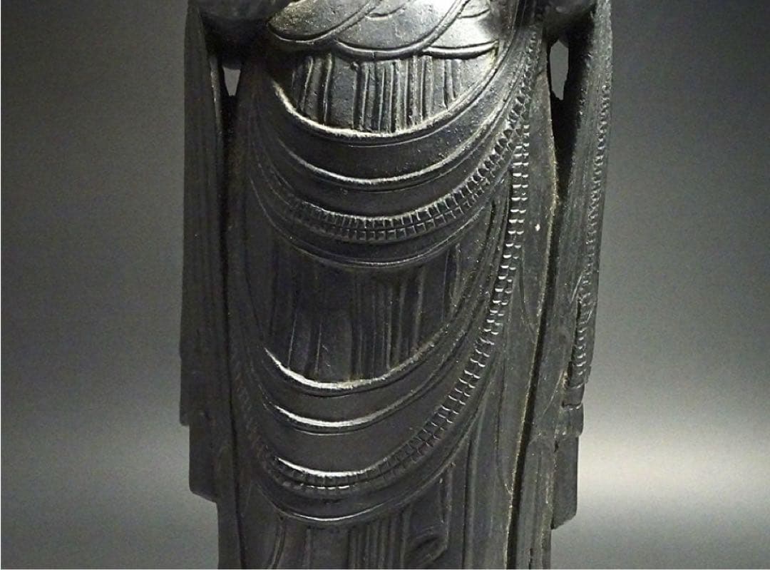 飛鳥 白鳳 金銅仏 観音菩薩立像 蓮華座 念持仏 仏像 仏教美術 骨董 古美術