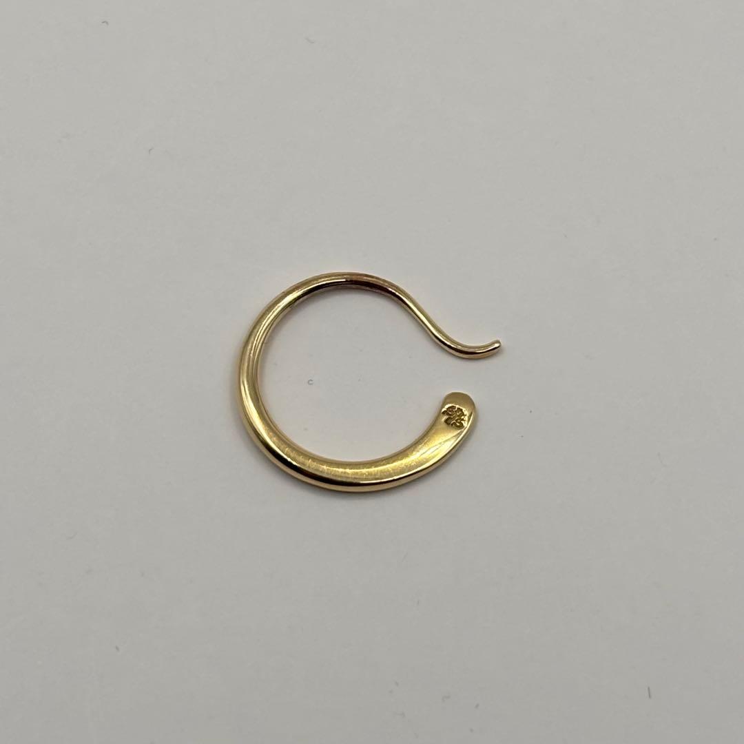 sympathy of soul グラデーションフックピアス イエローゴールド