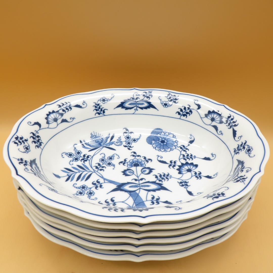 美品　ブルーダニューブ Blue Danube　オーバル　深皿　６枚
