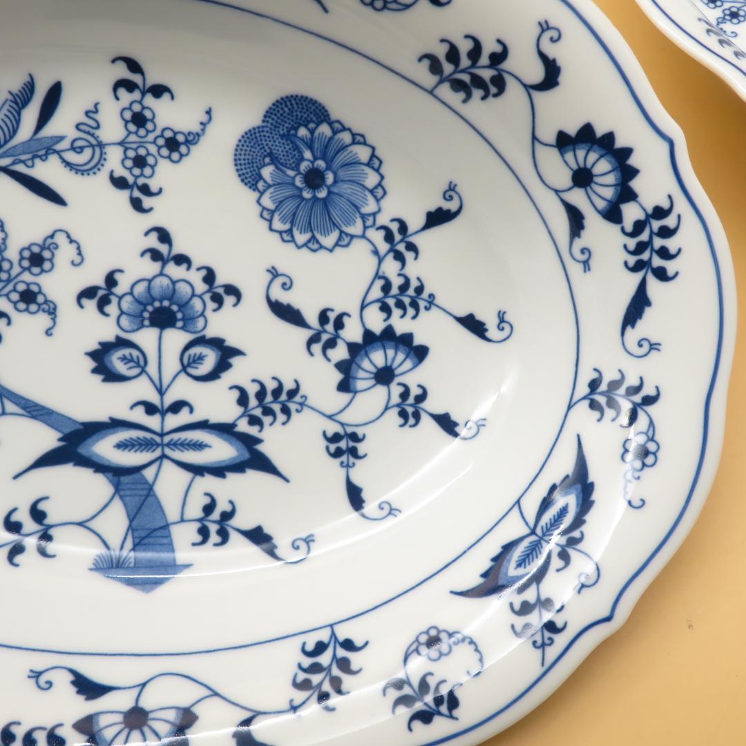 美品　ブルーダニューブ Blue Danube　オーバル　深皿　６枚