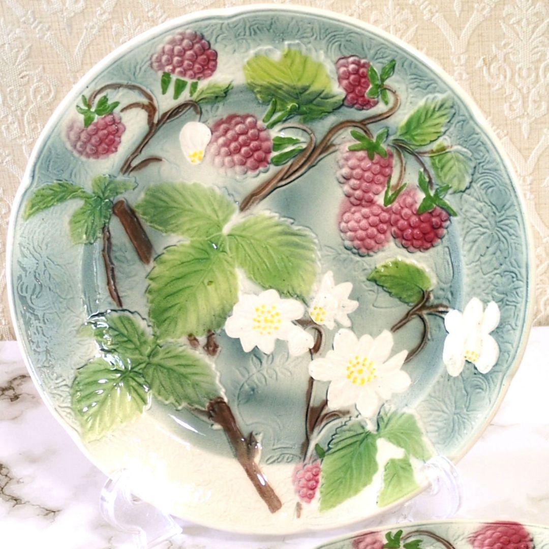 間瀬若百合様❢ バルボティーヌ　Vintage！美品❣サンクレモン窯　木の実柄