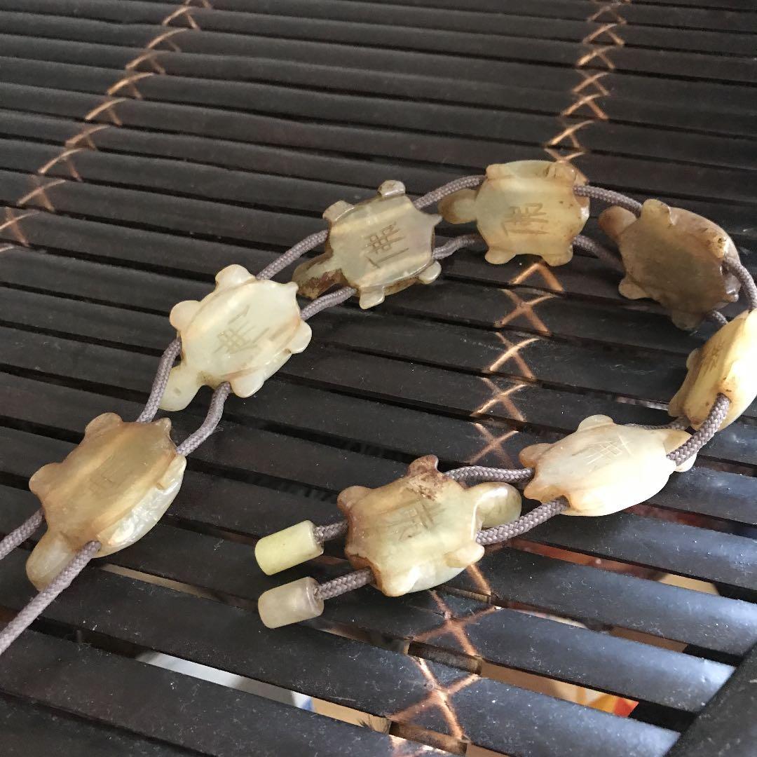 古玉　骨董品　古美術　亀8匹