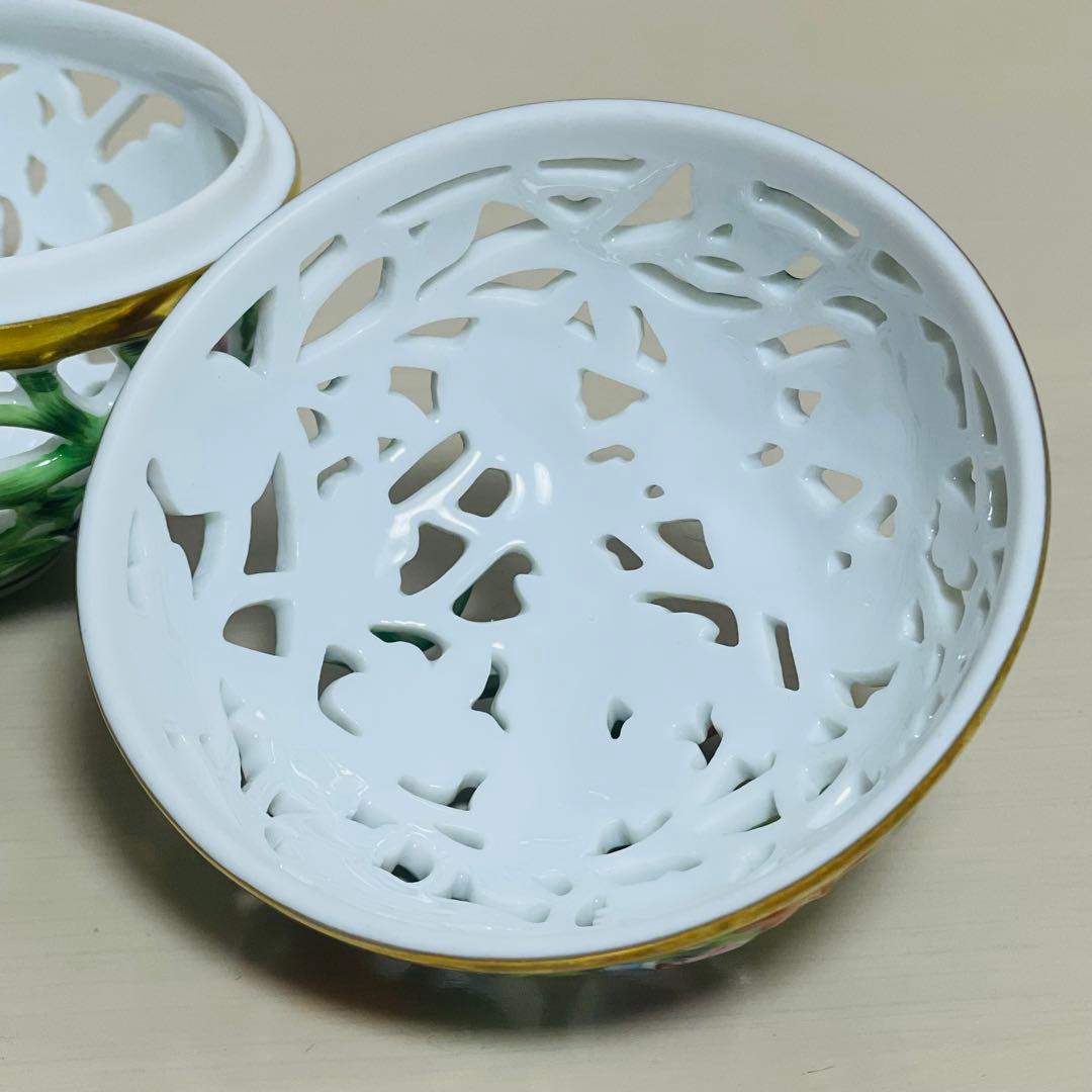 HEREND 透かし ボンボン入れ ボンボニエール ファンタジーコレクション