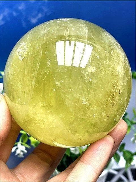 AAA級【金運UP】★天然シトリン丸玉B89D1/192D03A