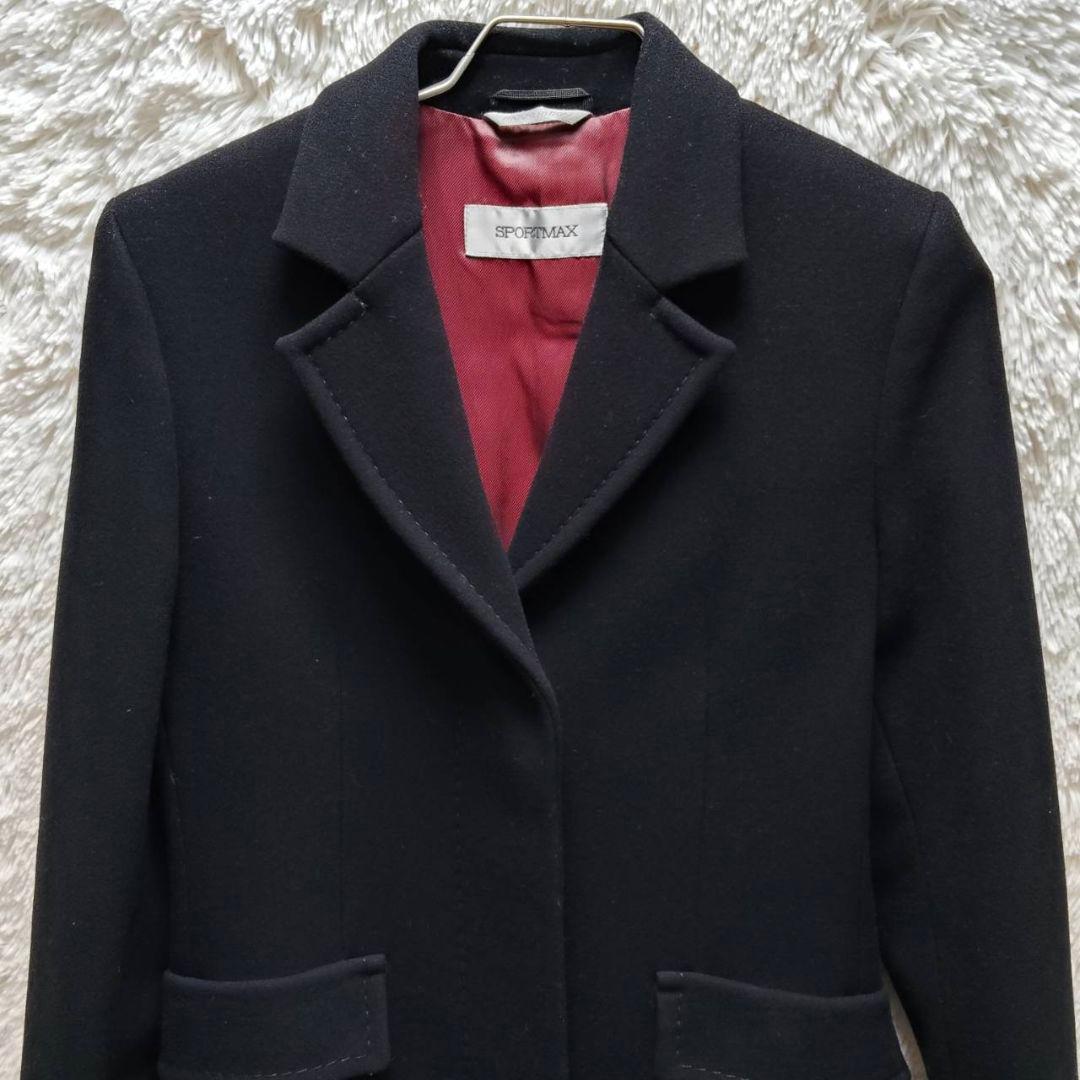 スポーツマックス マックスマーラ ウール ロングコート 極美品