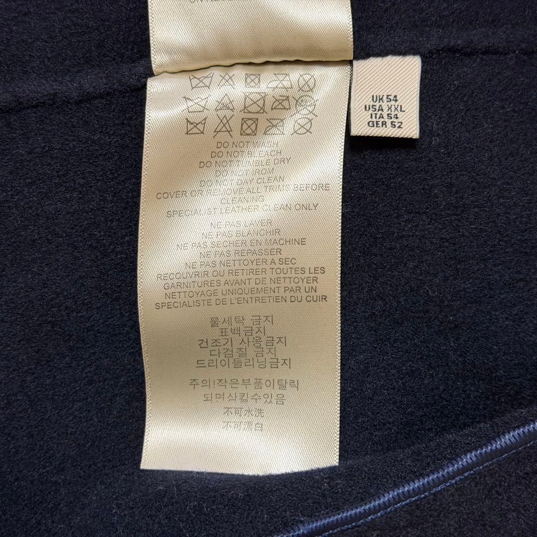 ☆極美品☆バーバリー　カシミヤトレンチコート　リバー仕立　ブラック　2XL