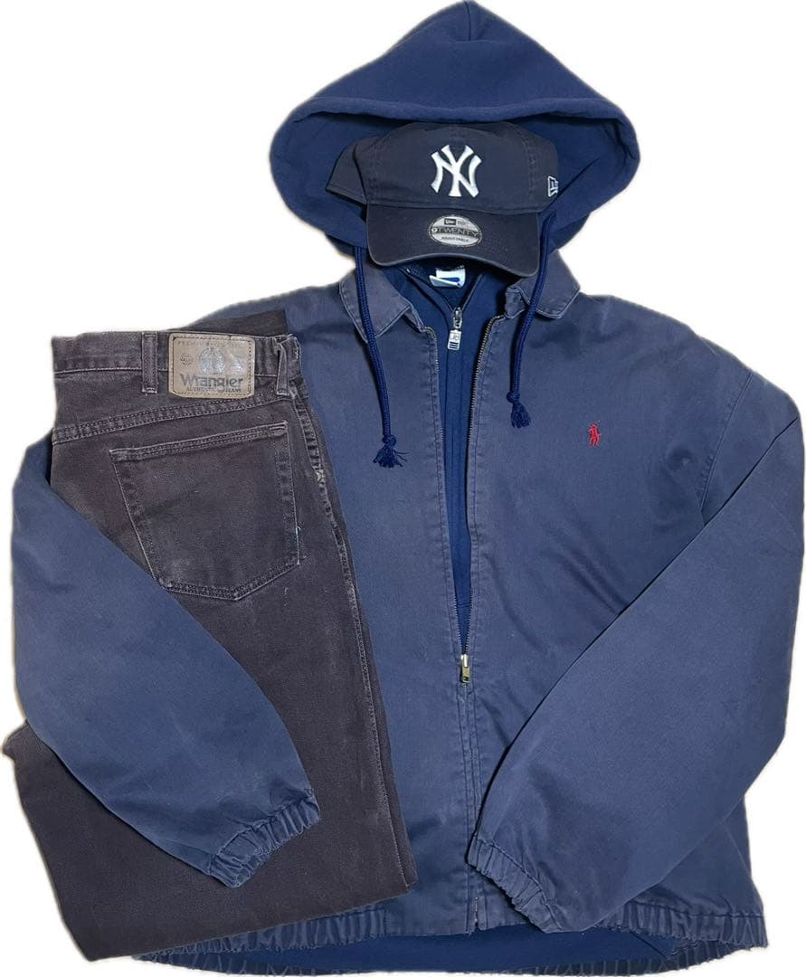 鬼フェード　80s 三角タグ　polo Ralph Lauren スイングトップ