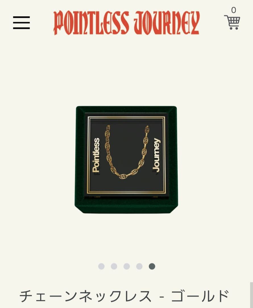 激レアPointless Journey　CHAIN NECKLACE-GOLD