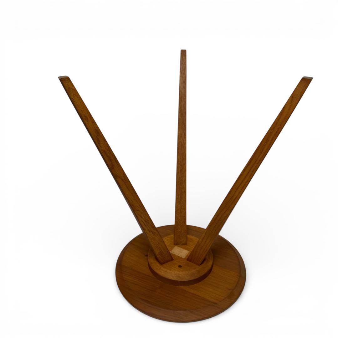 柏木工　サイドテーブル　ウォールナット　直径40cm 無垢材　花台　北欧