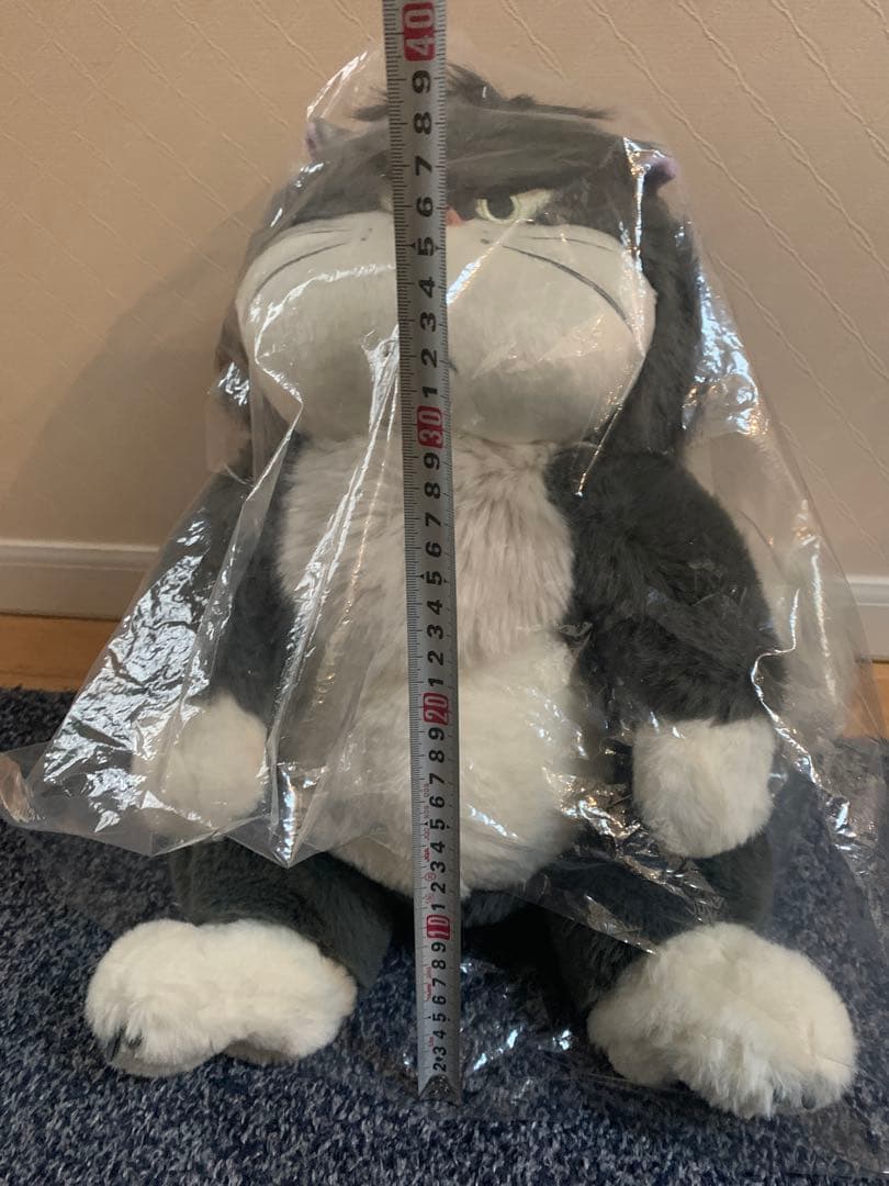 2024年猫の日　ルシファー ぬいぐるみ　約40cm ディズニーシンデレラ