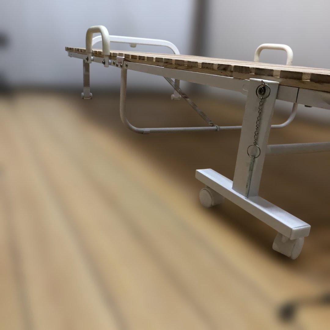 折りたたみ すのこベッド シングル スチールフレーム 112952-5-002