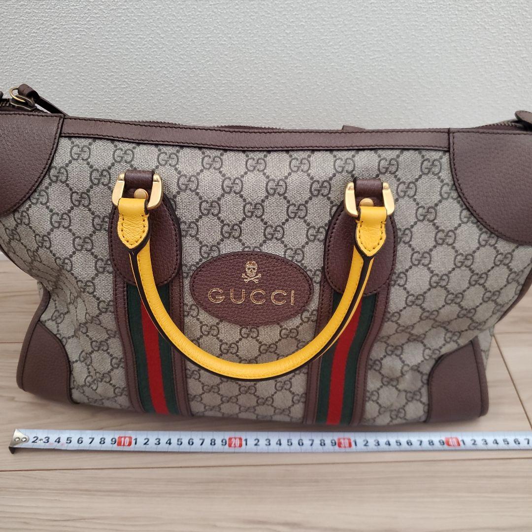 GUCCI ネオヴィンテージ ダッフルバッグ　GG スプリーム キャンバスレザー