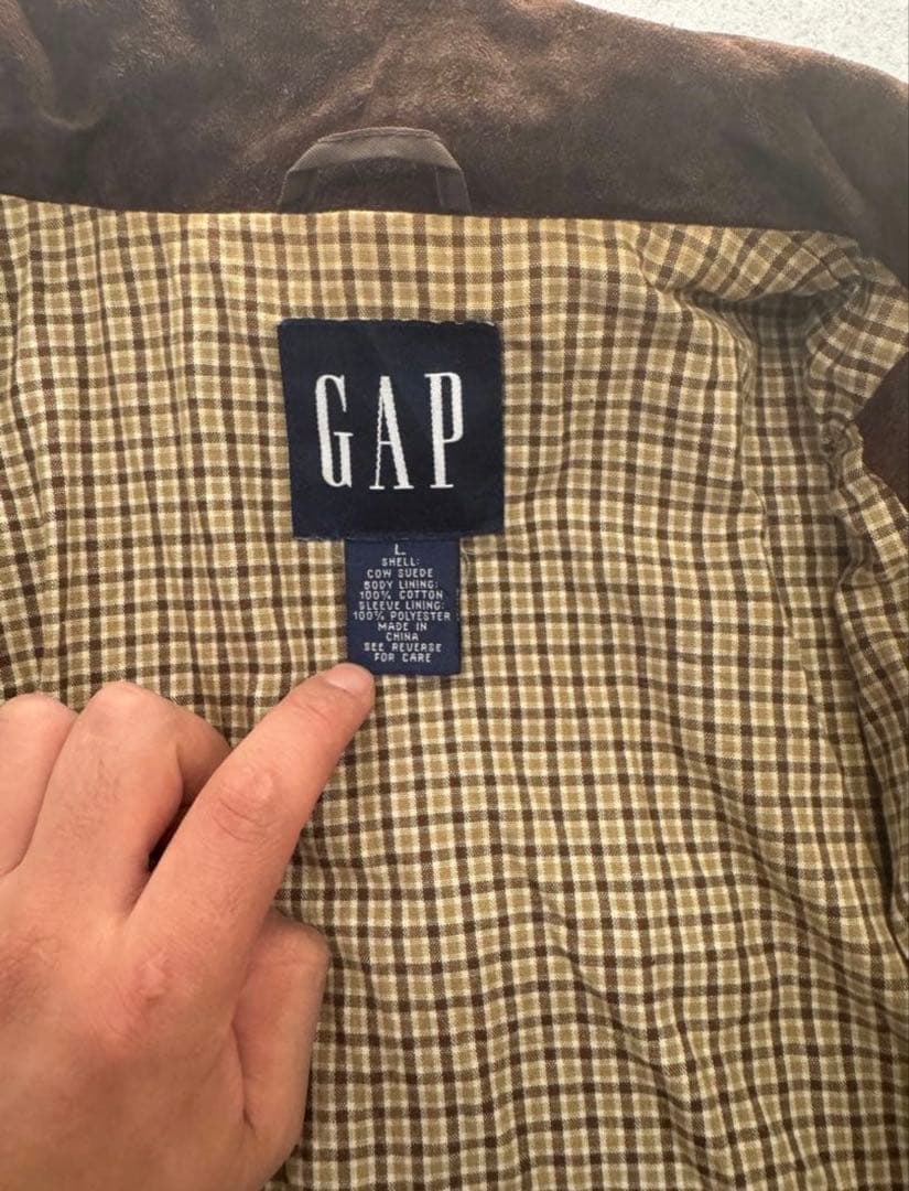 ゴ*ス様 90s OLD GAP ブラウン スエードレザージャケット