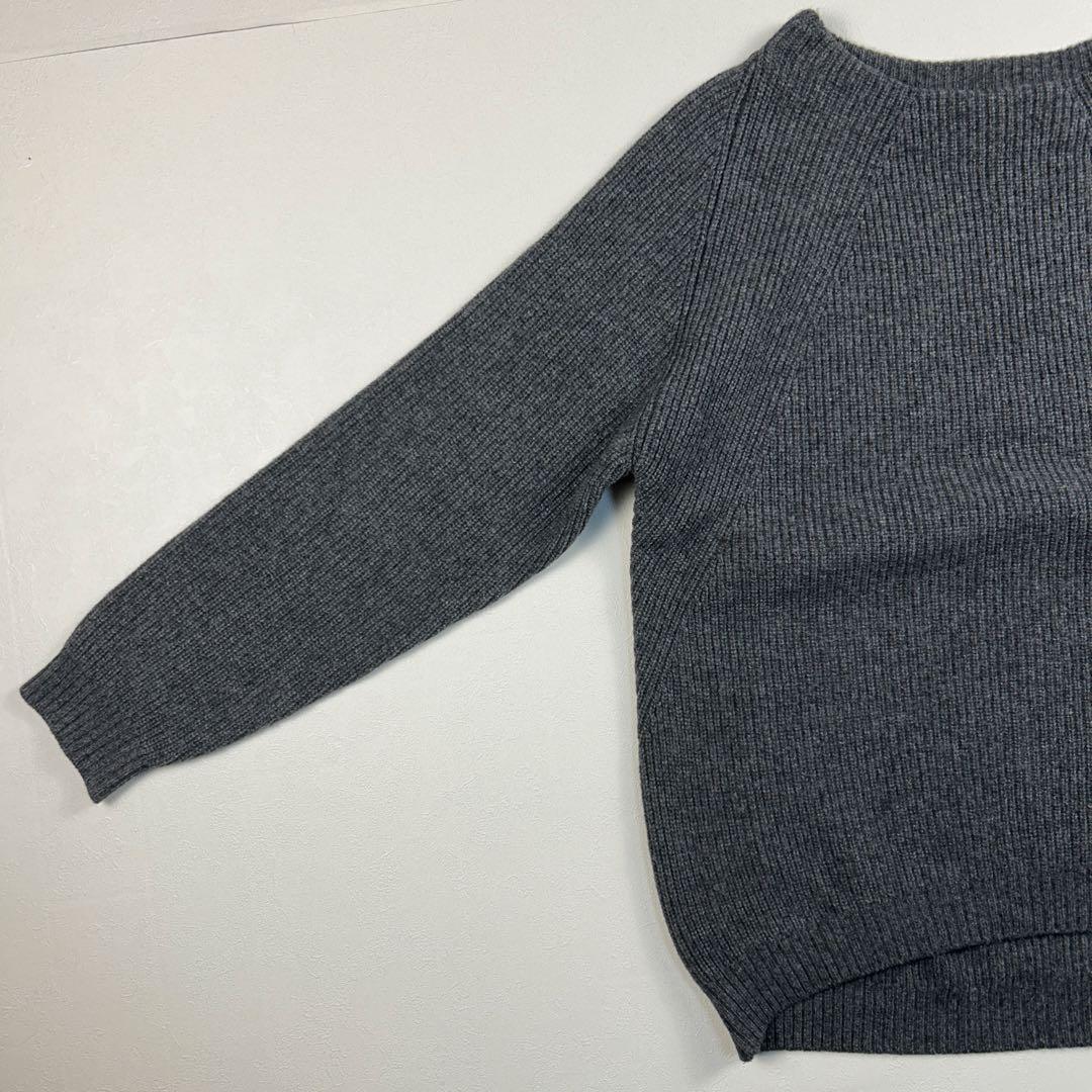 ミューズドゥーズィエムクラス 美品 ボートネック カシミヤシルク混 ワイドニット