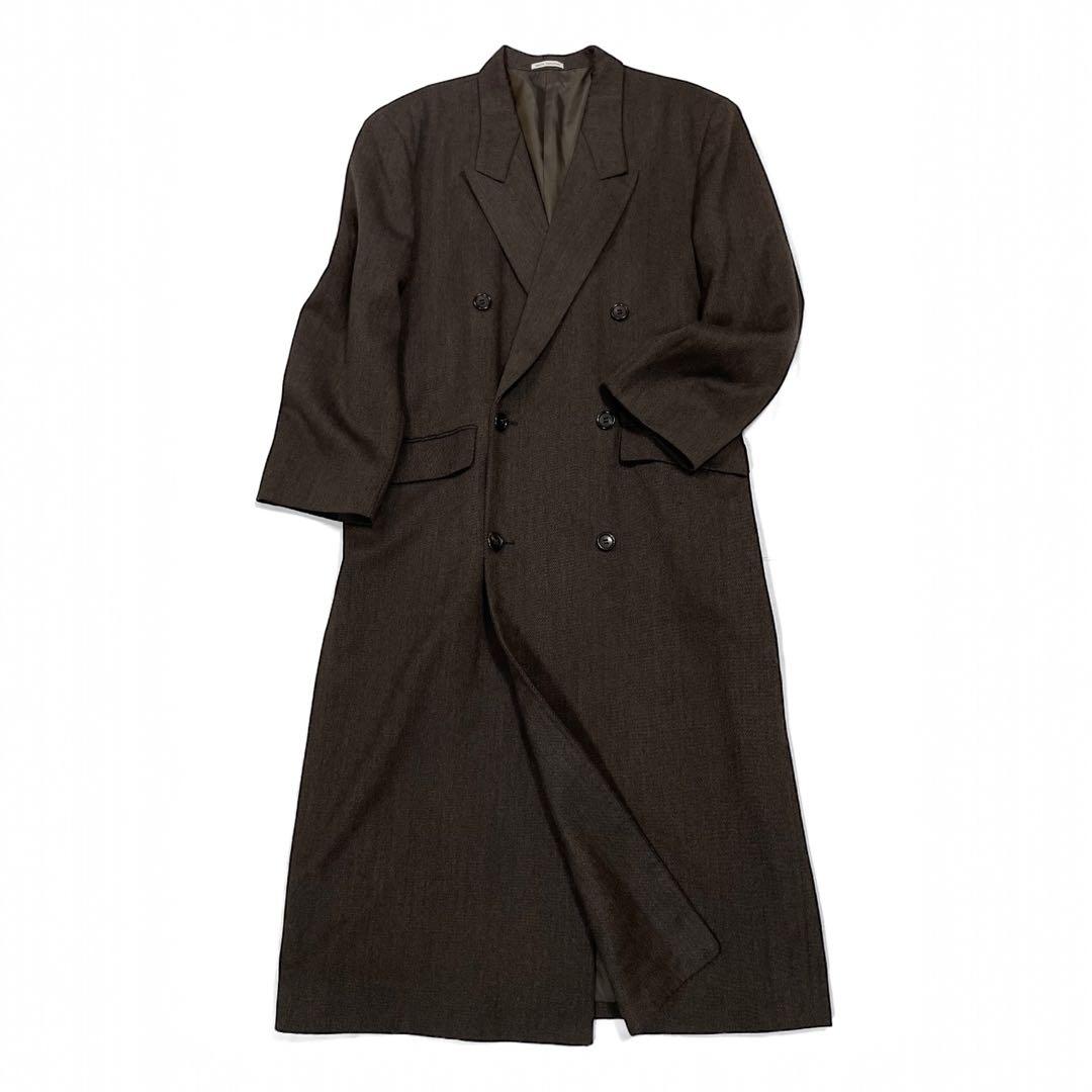 【高級】MEN’S TENORAS ダブルチェスターコート ロング マキシ丈 L
