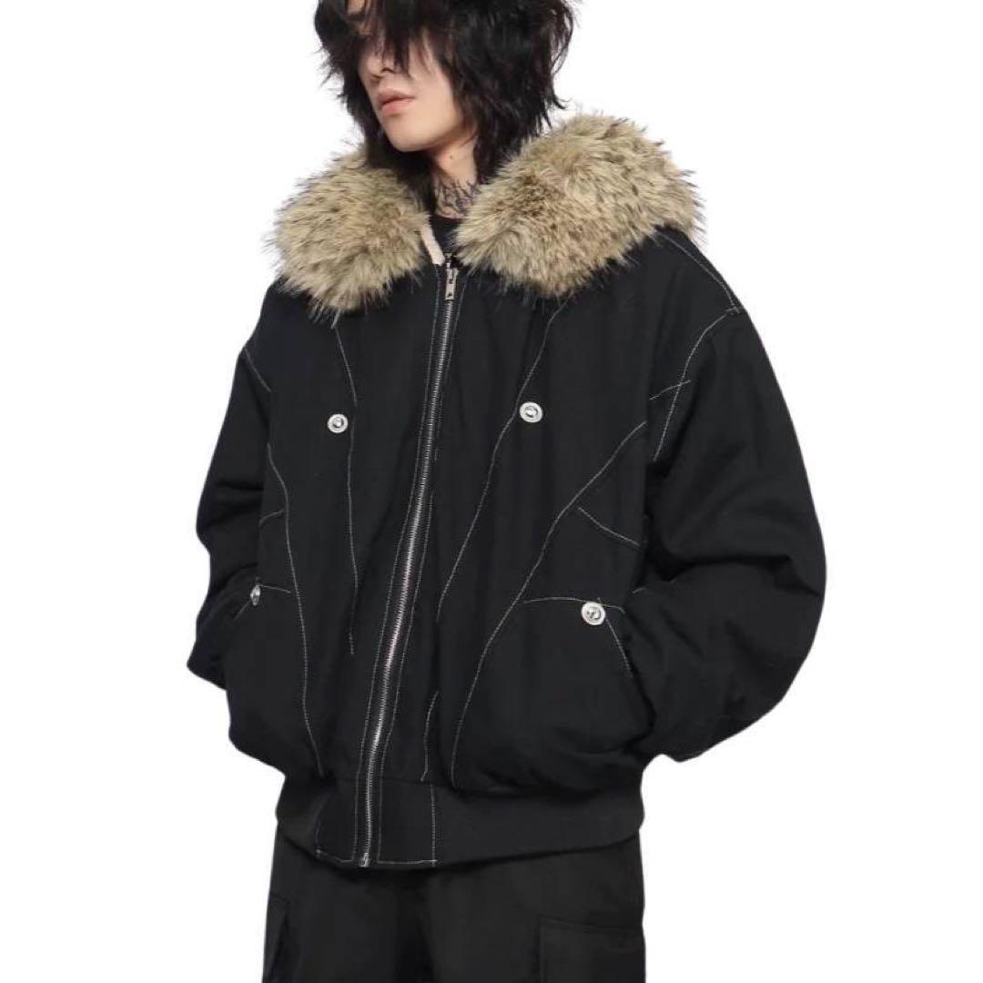 大本命⭐️新品・エッジライン裏ボアジャケットファー付き PCTOKYO Mサイズ