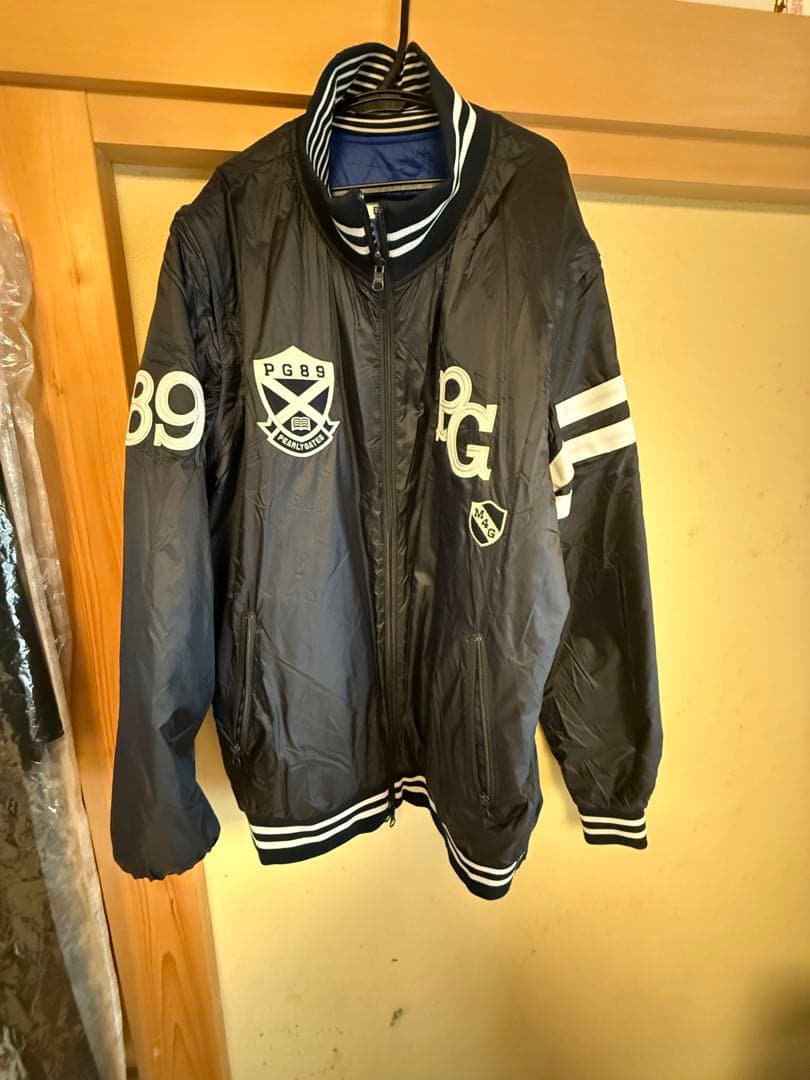 希少サイズ7 PEARLY GATES ジャンパー黒と青