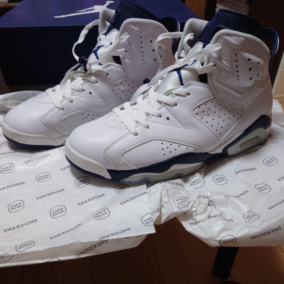 AIR JORDAN 6　ホワイト/ミッドナイトネイビー　29cm
