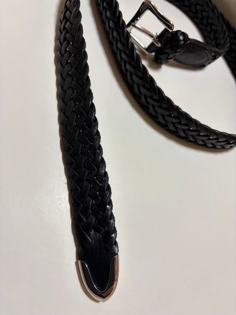 J&M DAVIDSON メッシュベルト 黒 スペイン製25mm 中古美品