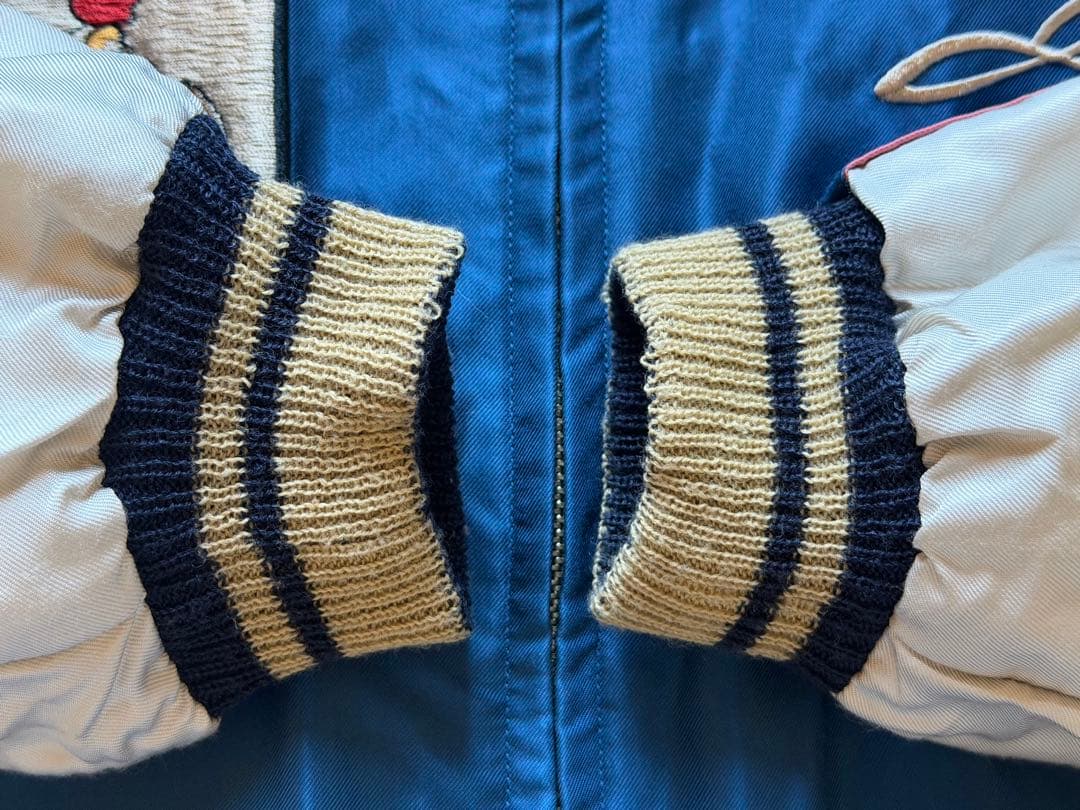 ★美品！テーラー東洋 ファイティングコックス×日本地図 リバーシブルスカジャンL