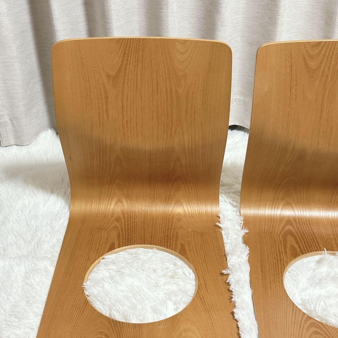 ◎未使用級◎　天童木工　曲げ椅子　座椅子　2脚セット　tendo