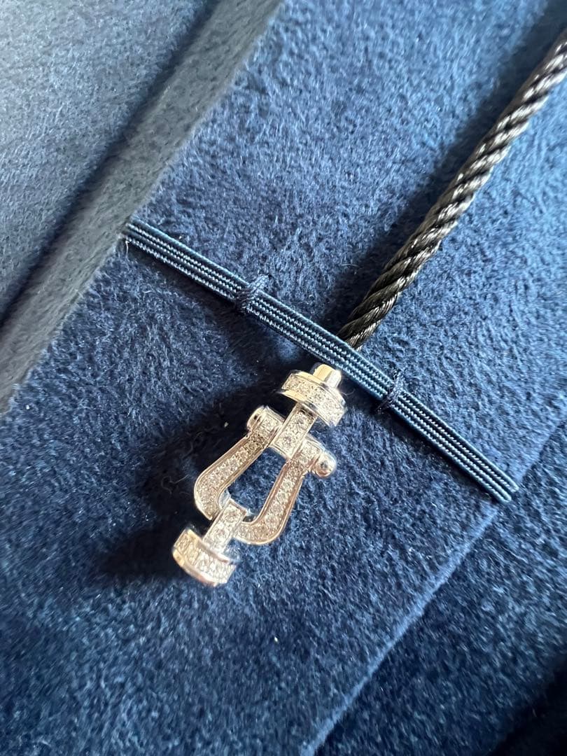 【美品】FRED フォース10ブレスレットフルダイヤ ミディアムモデル 14