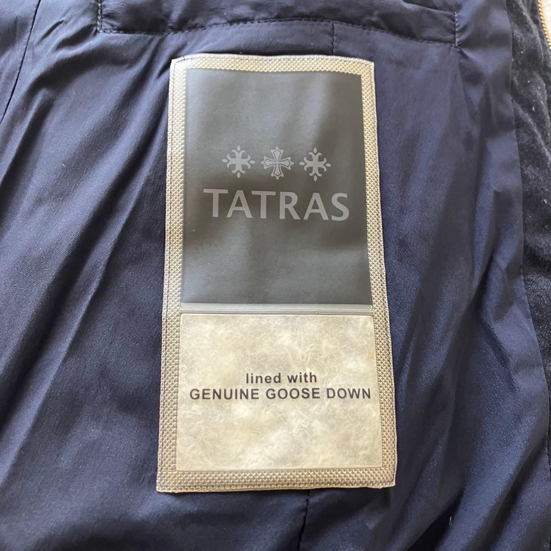 ★美品★タトラス　ダウンコート　ノーブル　ネイビー　サイズ1 ロング　ウール