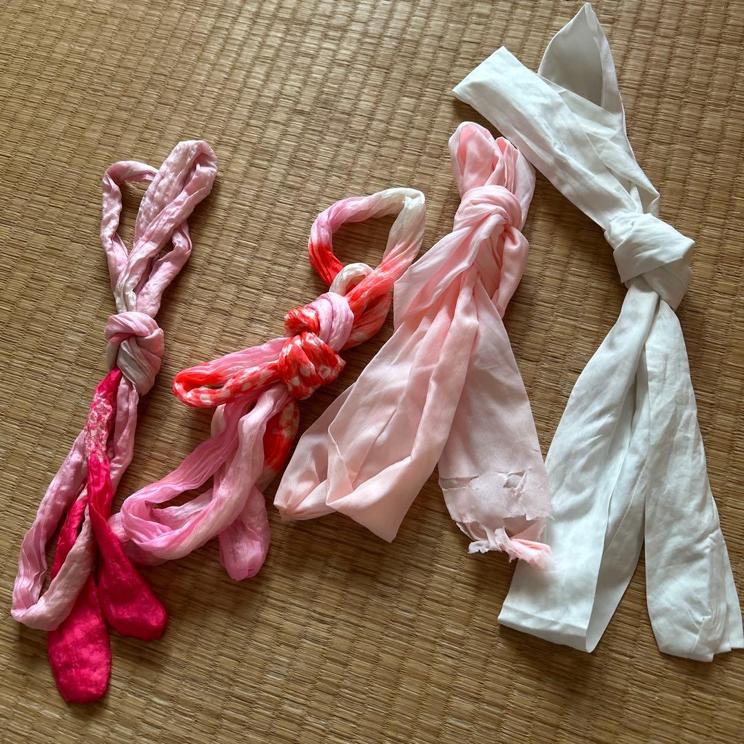 紫　七五三　7歳　女の子　セット　一式　絞り風　鹿の子　ポリエステル