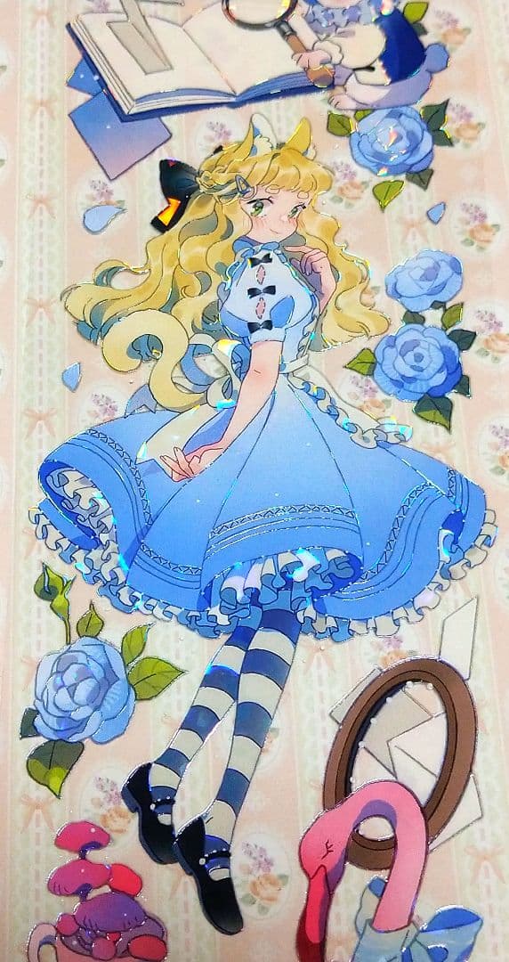 J615＃喵不思议(贝壳光)E厘米切り売り海外人物マステ女の子
