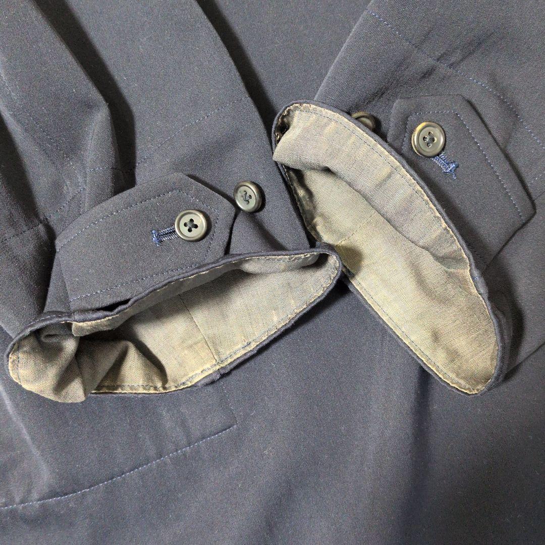 Y's for men ワイズフォーメン ダブルハーフコート Mサイズ ネイビー