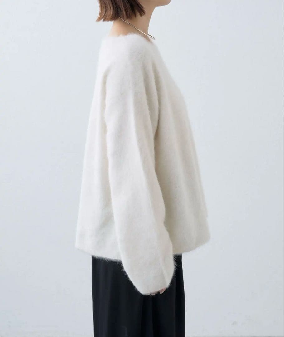 美品【omekashi】ファーカシミヤプルオーバー