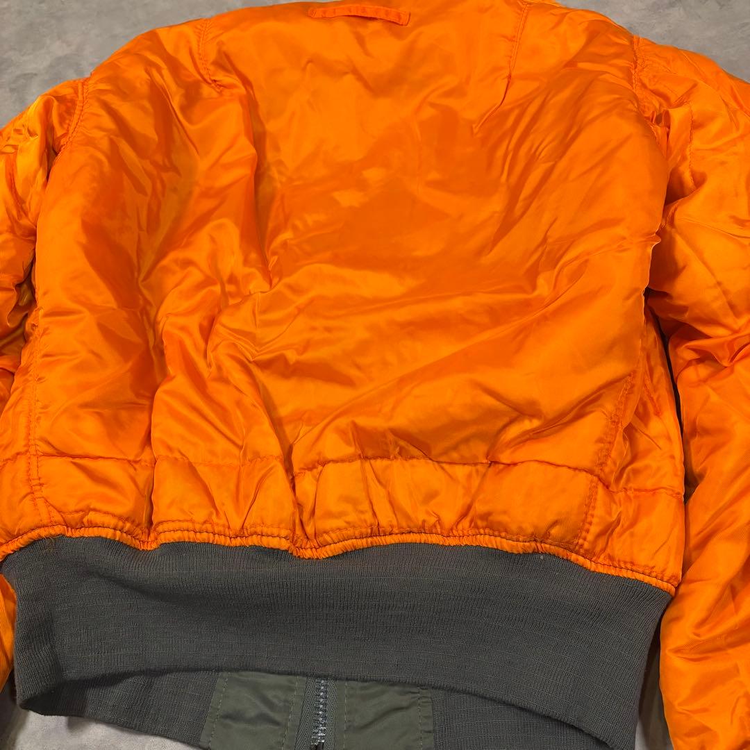 90s アルファインダストリーズ MA-1 フライトジャケット　USA製　短丈