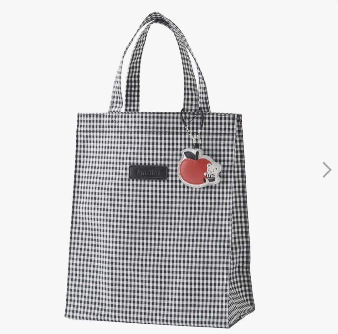 ファミリア トートバッグ ギンガムチェック　新品タグ付き